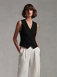 Premium V Yaka Düğmeli Kadın Yelek